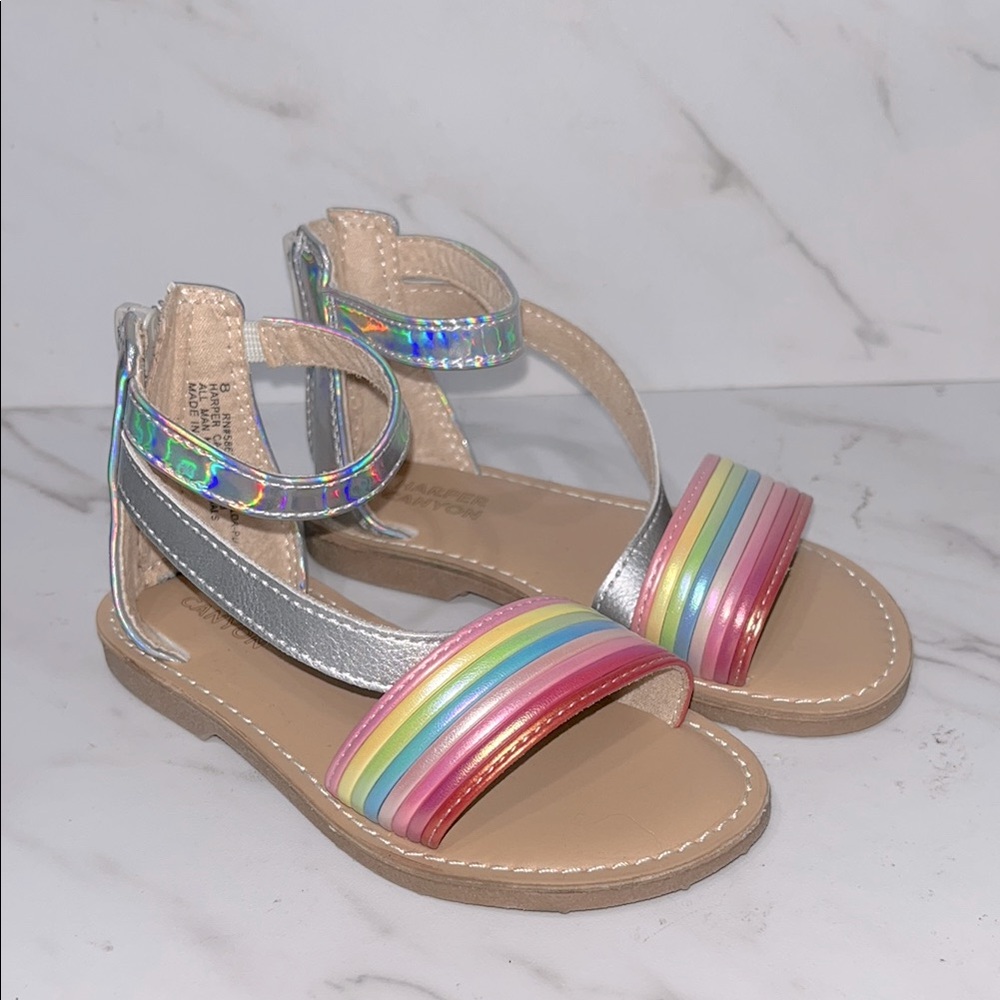 NEW Harper canyon Matilda Colorful Kids Sandals sz 8 girls